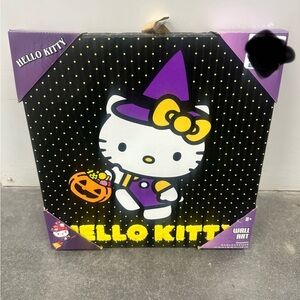 🖤 Hello Kitty Halloween Witch Wall Art 🎃✨ Sanrio Decor 12x12